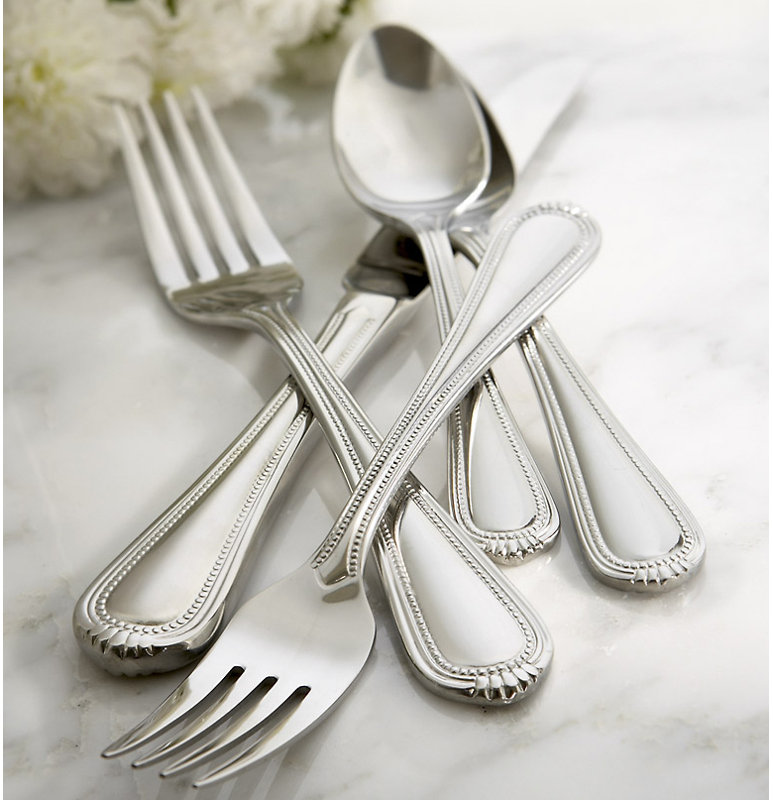 Oneida Countess 45 Piece Everyday Flatware Set, Service For 8
