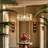 5 - Light Dimmable Glass Drum Chandelier