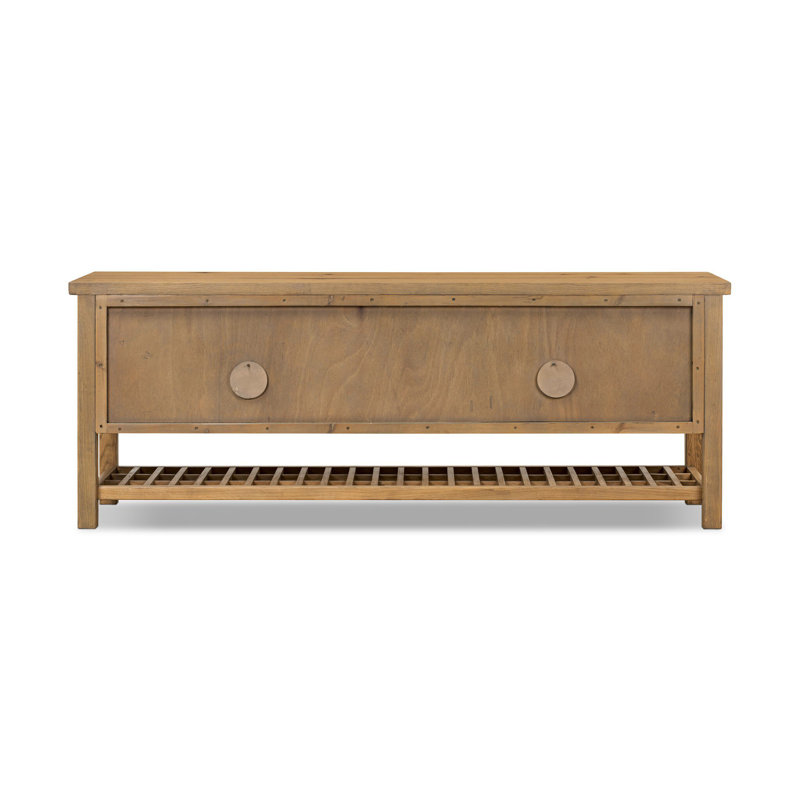 Dalton Media Console-Aged Natural Oak