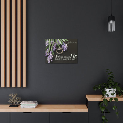 Art textuel sur toile tendue