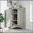 Oak Triangle Bathroom Storage Cabinet With Adjustable Shelves, Freestanding Floor Cabinet For Home Kitchen
