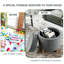 Repose-pieds rond de rangement de 17 po Wollstone-737146402