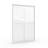 44" - 48" W X 72" H Double Sliding Shower Door, Semi-Frameless Bypass Bathroom Sliding Door With 1/4" (6Mm) Tempered Glass For Walk-In Shower, White