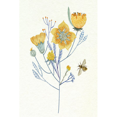 Honey Bees VI by Melissa Wang - Wrapped Canvas Print