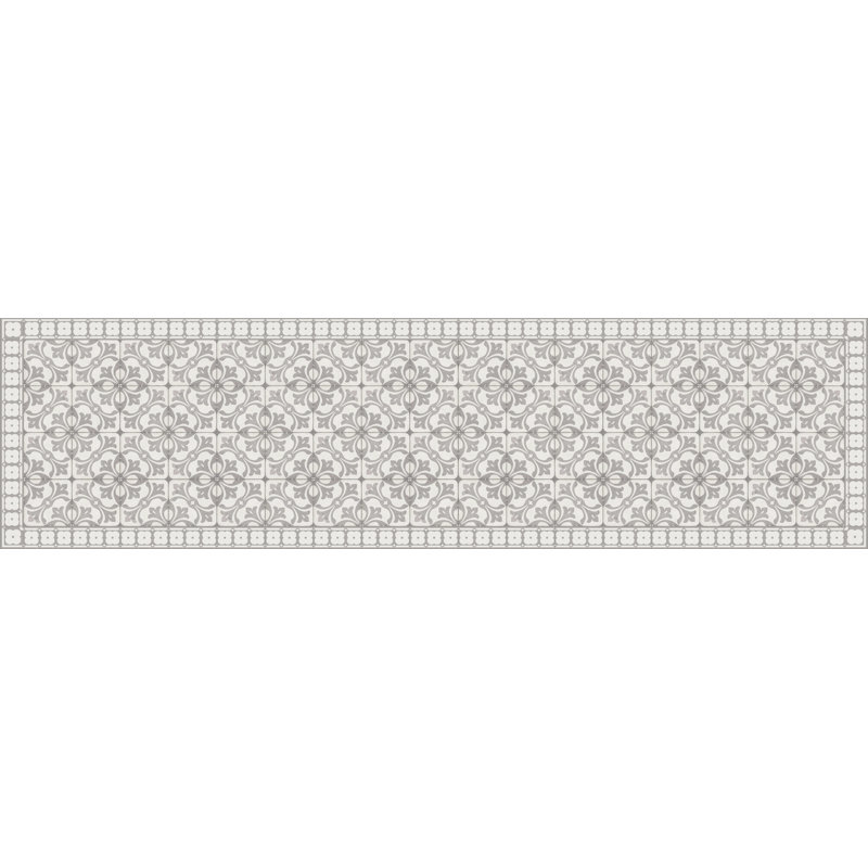 Emitt Vinyl Machine Printed Area Rug, Rectangle 2'7.5" x 9'10.1"