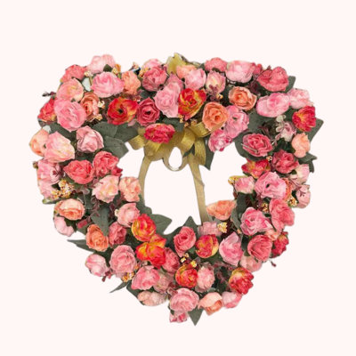 Artificial Love Flower Wreath for Celebration Festival