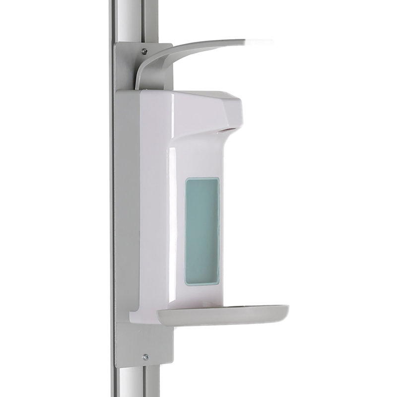 Distributeur de savon sur pied, 9.06" H x 13.78" W x 6.42" D