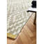 Tapis beige rectangulaire en laine touffeté à la main à motif géométrique Damiracle-1728513464
