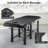Professioanl Massage Table , Backrest Adjustable, Removable Headrest, Bottom Shelf Storage , Memory Foam Layer Salon Bed,