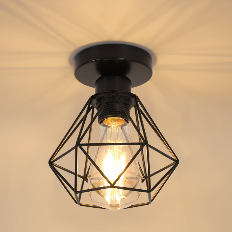 Alassandra 1-Light GeometricFlush Mount