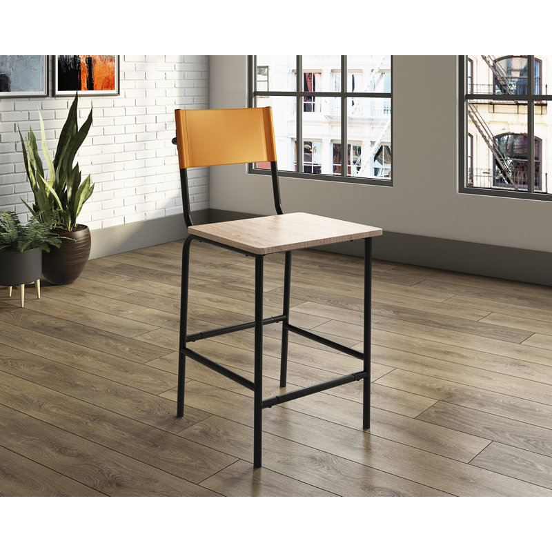 Fauteuil de café Bouevard, Jaune / Noir / Brun