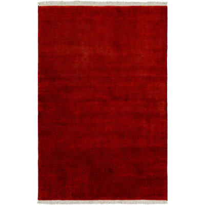 Clio Hand Loomed Wool Red Rug