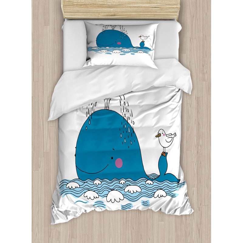 Ensemble de housse de couette baleine Ambesonne