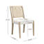 Ensemble de salle à manger moderne scandinave pour 4 personnes avec table cannelée et dossier tissé Liora-133012193-133012194