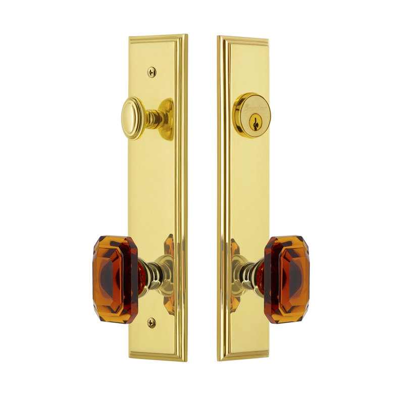 Ensemble d'entrée haut Carré, Laiton intemporel, 2,375 po