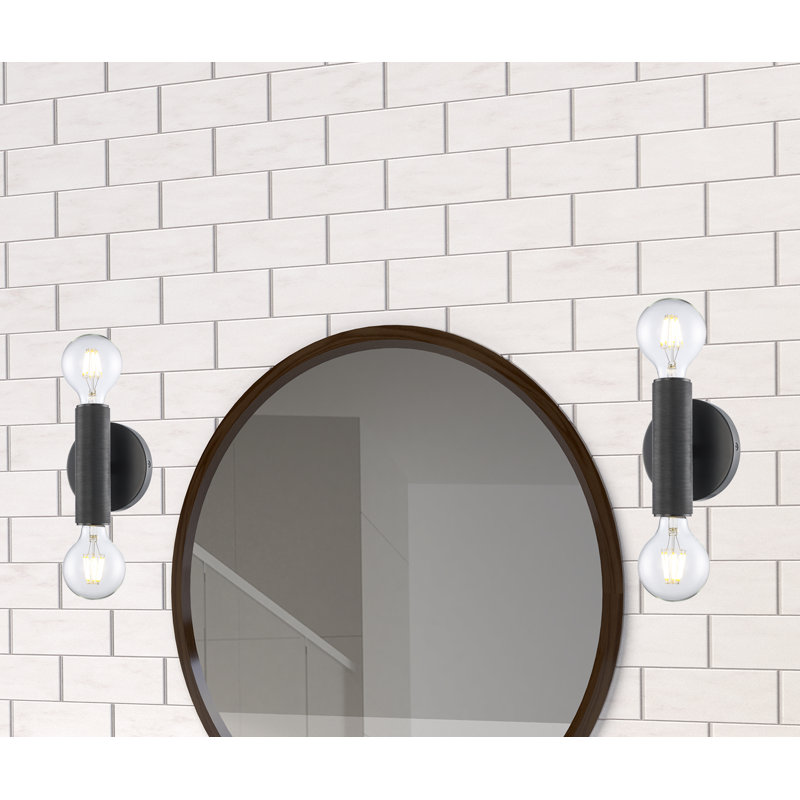 Cabot Armed Sconce, 6" H x 4.7" W x 3.3" D, Black