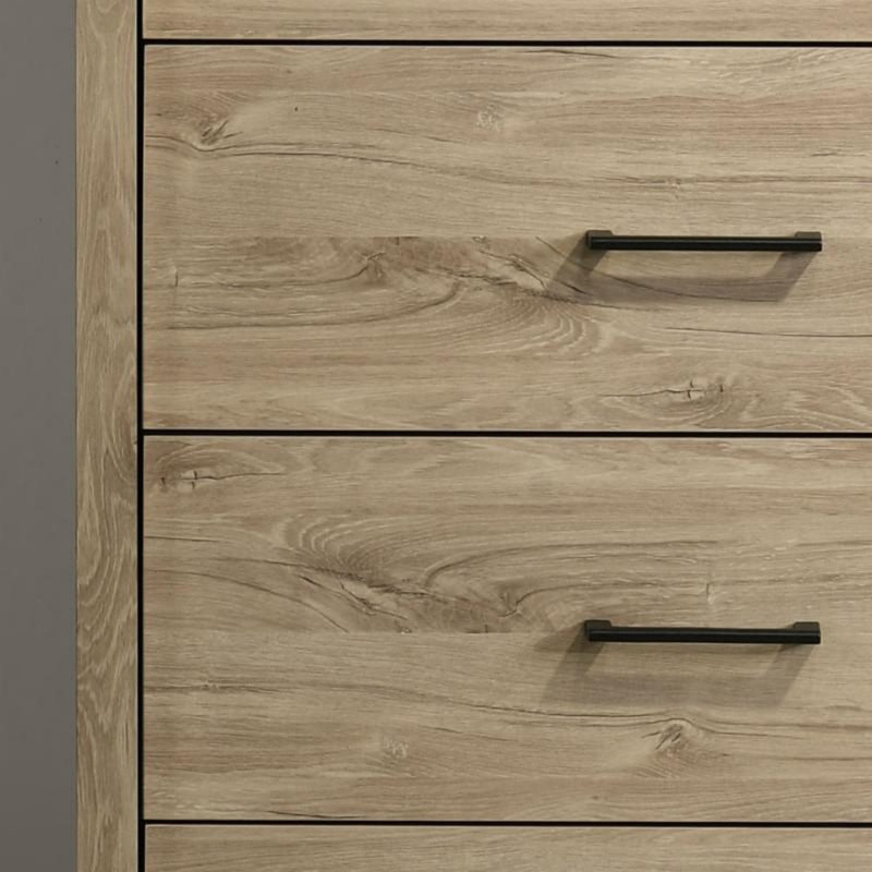Commode 4 tiroirs, Chêne clair