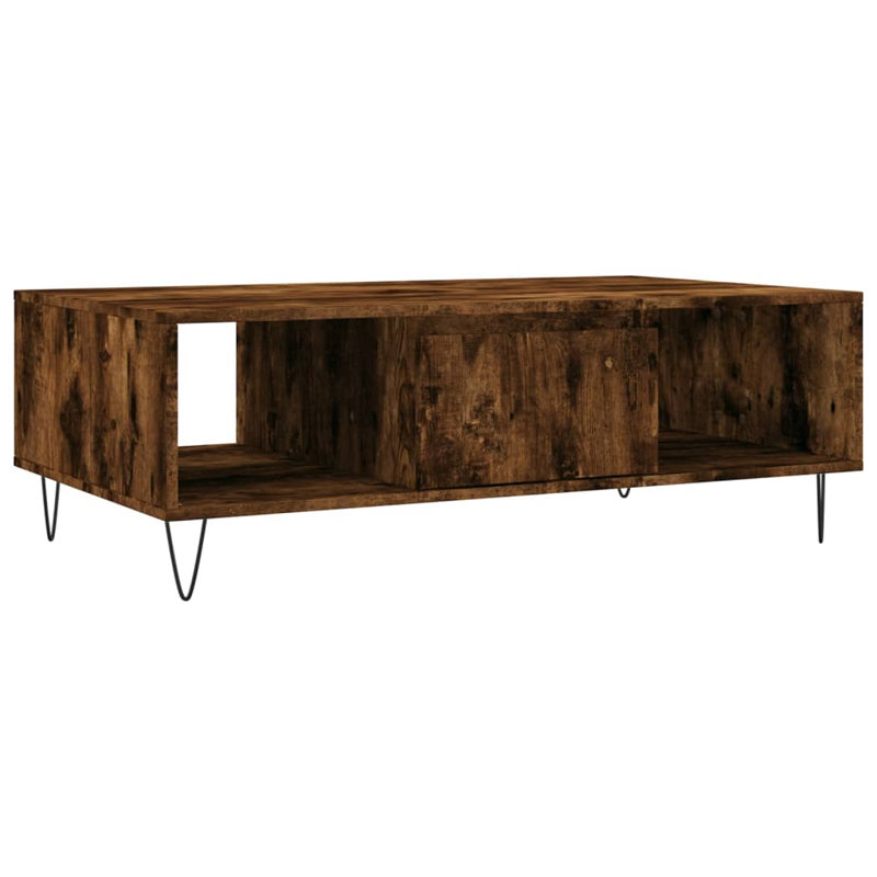 Croker Coffee Table with Storage, Smoked Oak