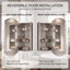 Armoire à pharmacie en aluminium à miroir biseauté encastré et mural moderne l 20 po x H 32 po avec charnières à fermeture douce, finition aluminium
