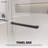 CatalystFP 62"-67"W x 76"H Double Sliding Frameless Shower Door in Matte Black with 3/8" Clear Glass-132934451-112003524