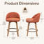 Tabourets de bar pivotants en velours Louise-1740754317-1748791228