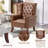 31.5" Wide Faux Leather Wingback Chair-1015972084