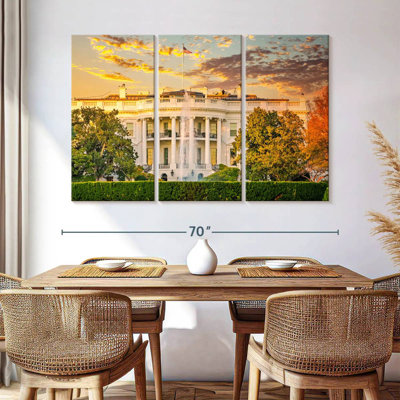 Lilie White House At Sunset