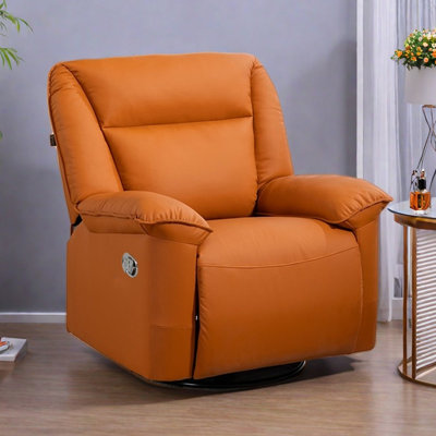 Ergonomic Faux Leather Leisure Single Recliner
