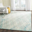 Tapis vert / ivoire touffeté à la main à motif géométrique Amekia-1183999934