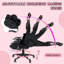 Fauteuil de jeu et de course inclinable, inclinable et ergonomique en cuir avec haut-parleurs intégrés et repose-pieds Inbox