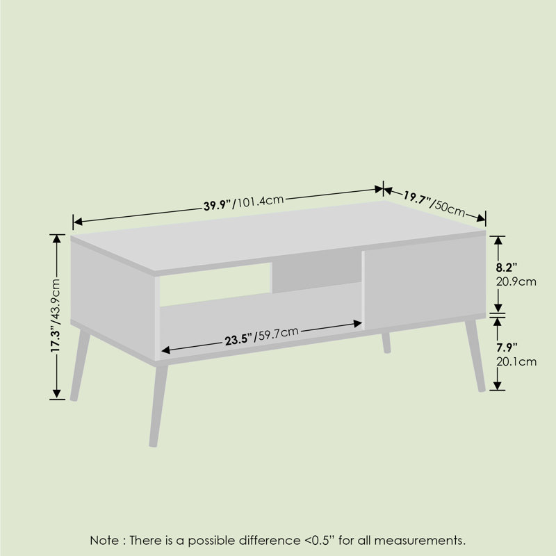 Ananth Coffee Table, French Oak