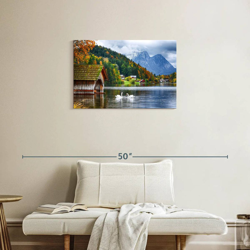 Alvord Grundlsee Swans, H 20 po x l 30 po