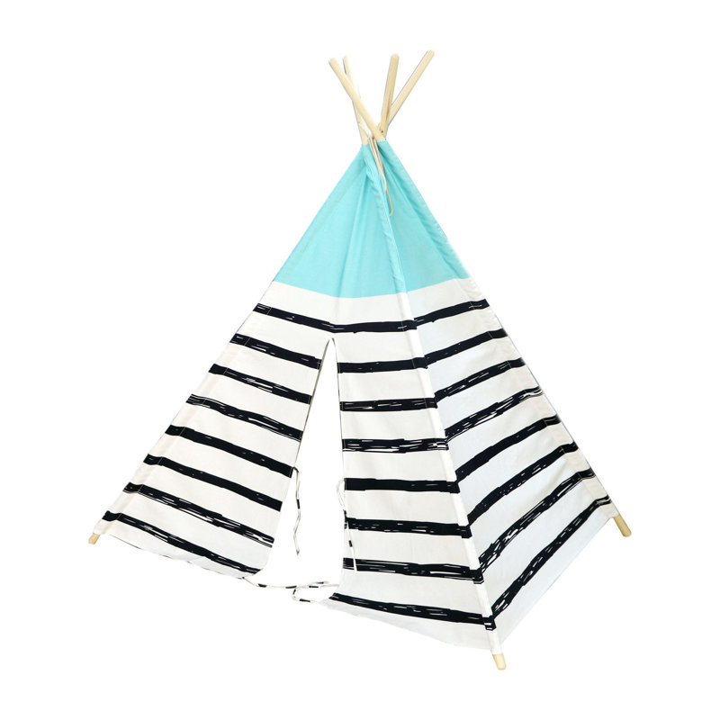 Tente de jeu d'intérieur en toile pliable 3,6 pi x 3,6 pi Asweets