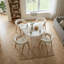 4 Person Solid Wood Dining Set