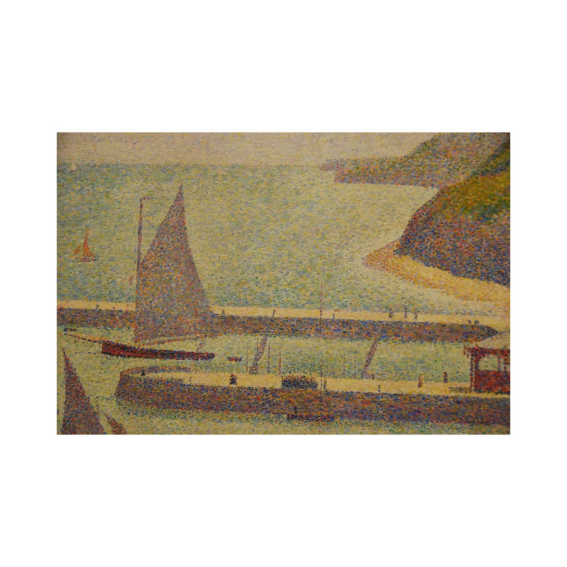 Port En Bressin by Georges Seurat - Wrapped Canvas Print, 30.48 cm H x 45.72 cm W
