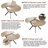 42.5-58.2 Inch Nordic Light Oak Extendable( with Rotating Extension Leaves) Round Dining Table With Storage Shelf For 4-6 People-1252142061