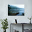 Moody morning Peaceful Serene Tranquil Forest Landscape Wall Art Print 1 Piece Wrapped Canvas Wall Art-428591499