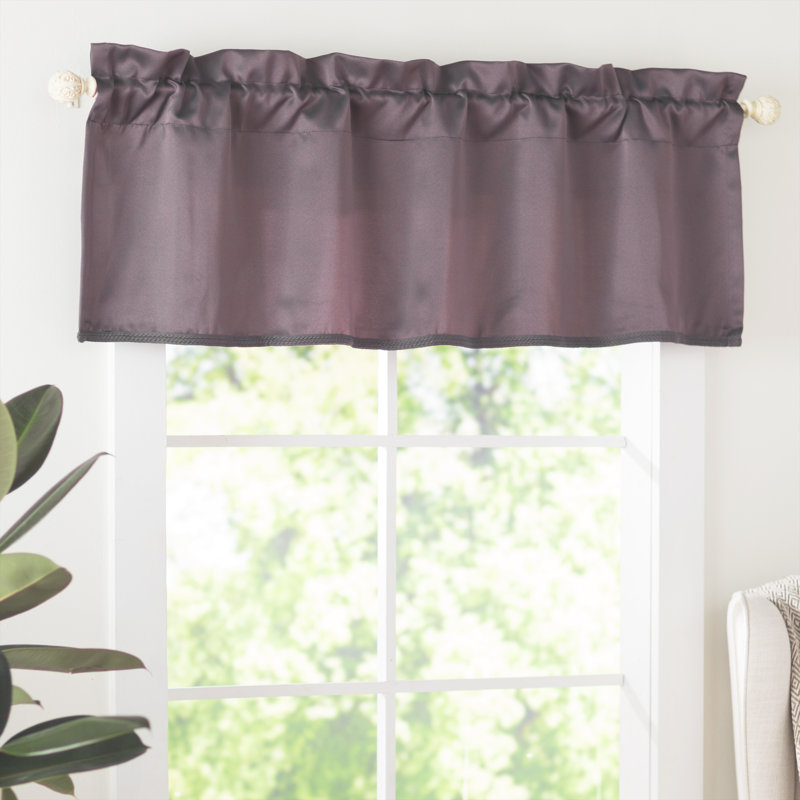 Cantonnière à passe-tringle Wayfair Basics®, Prune
