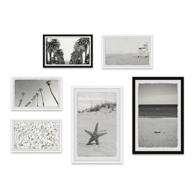 Hexaptych d’exposition de plage