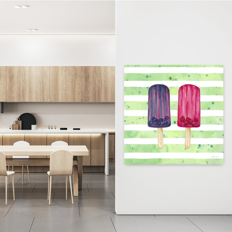 Popsicles fruitées, art contemporain des fruits, H 48 po x l 48 po