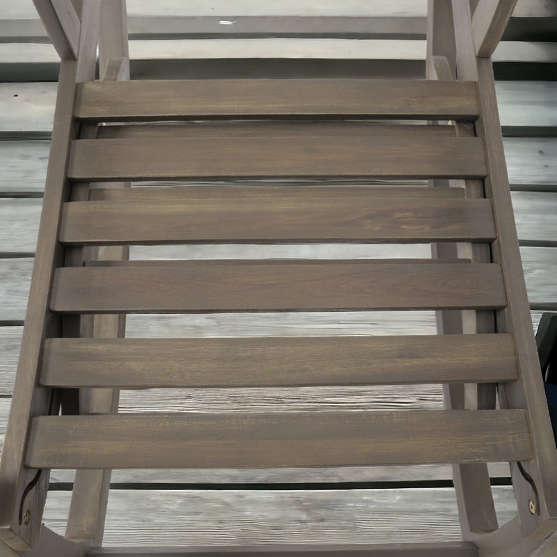 Chaise berçante d'extérieur en bois Deboraha