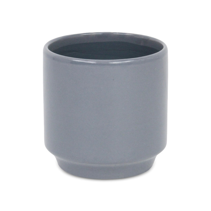 Pot à fleurs Lytchett, gris, H 5,75 po x l 5,75 po x H 5,75 po