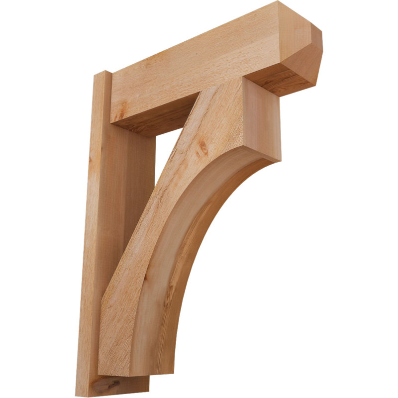 Persienne en bois rustique Westlake Craftsman, P 26 po x H 34 po, Cèdre rouge de l'Ouest de 8 po (sciage brut)