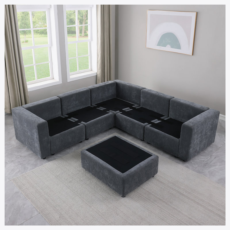 Canapé modulaire Tamita, Gris