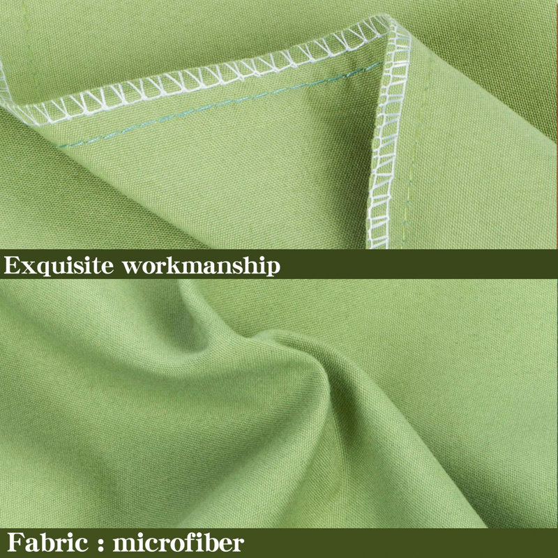 Plush Brushed Microfiber Pillowcases 4 Pack - Wrinkle Fade Stain-Resistant Envelope Style 20x30 Inches​, Sage Green