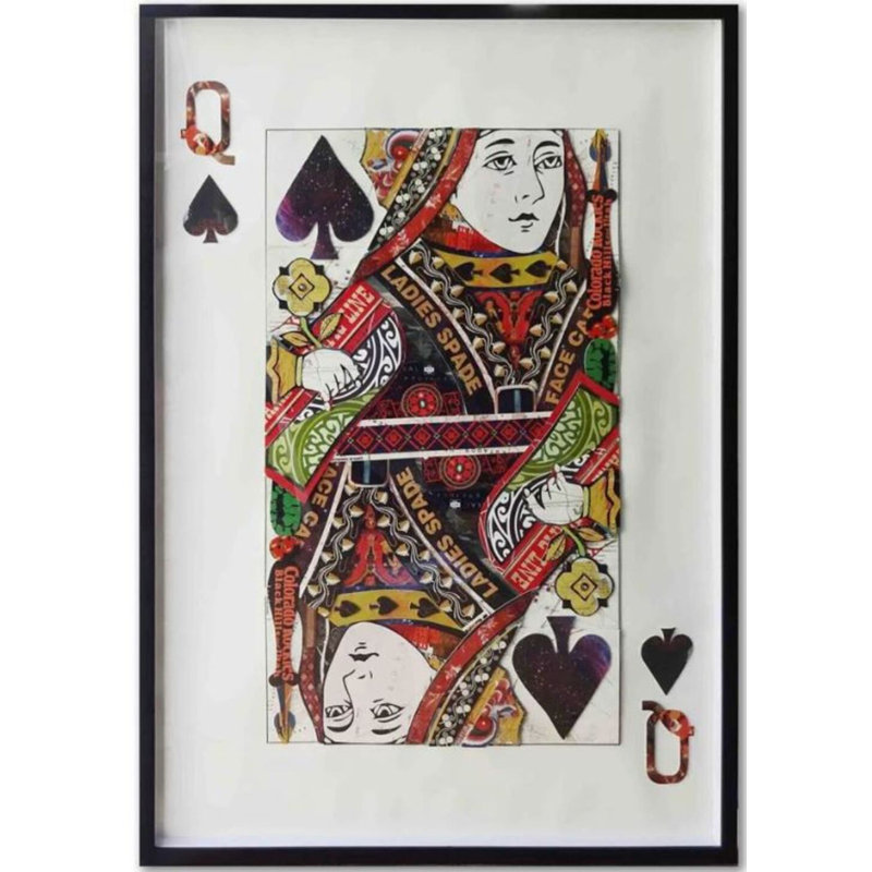 Queen of Spade, art mural, Blanc