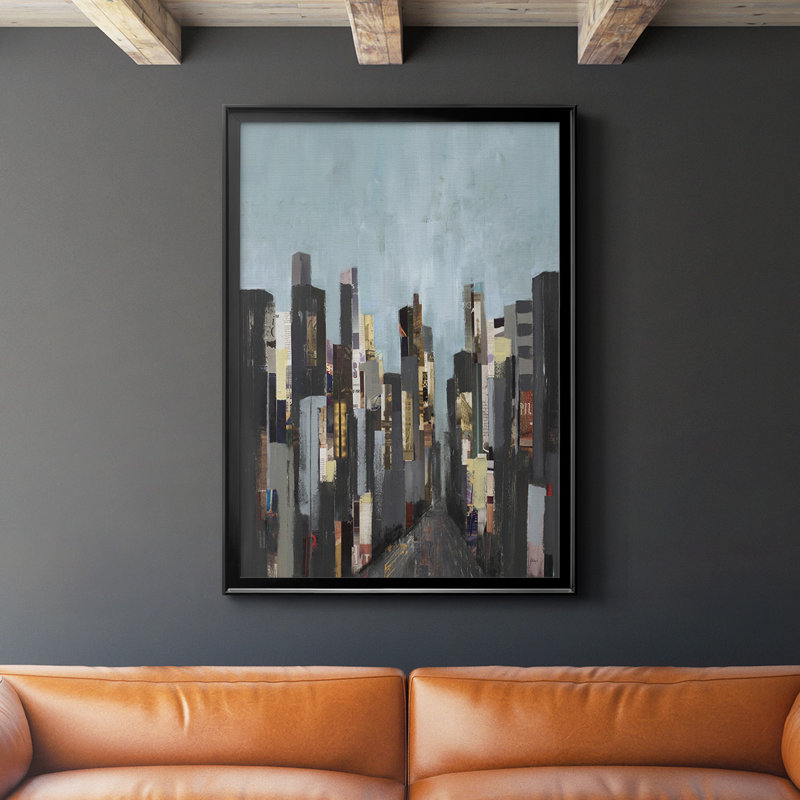 «City Beat», reproduction encadrée de qualité supérieure - prête à être accrochée, H 42,5 po x l 30,5 po x P 1 po, Noir