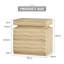 60cm W Manufactured Wood Bedside Table-355477373