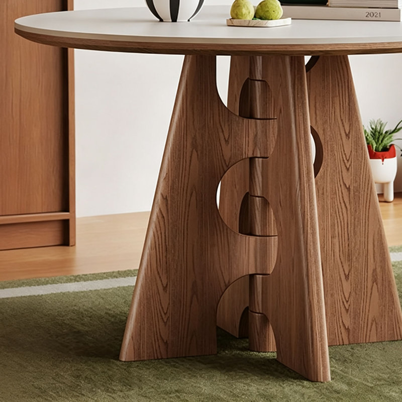 Table de salle à manger Wabi-Sabi Rock, H 29,5 po x l 39,4 po x P 39,4 po