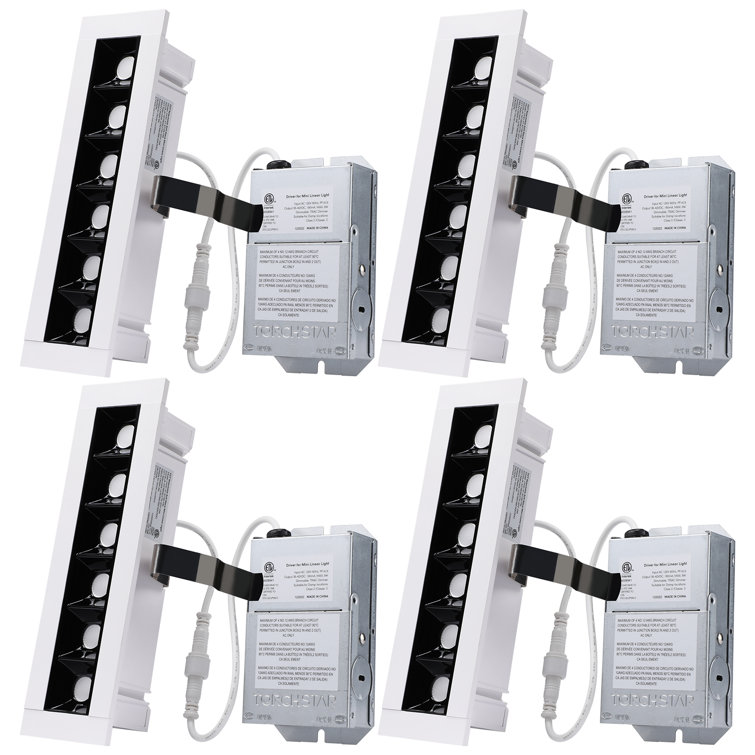 7.28" Ultra Slim Selectable CCT IC Rated LED Canless Recessed Lighting Kit